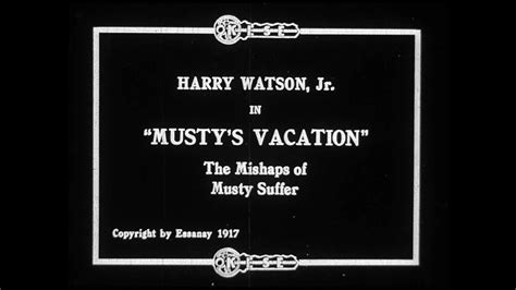 Mustys Vacation 1917 The Mishaps Of Musty Suffer Score By Ben