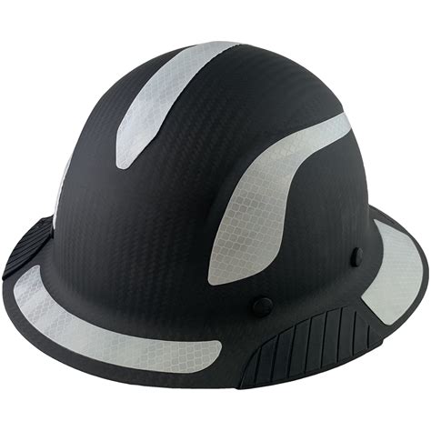 Lift Safety Helmet Actual Carbon Fiber Full Brim Hard Hat Matte