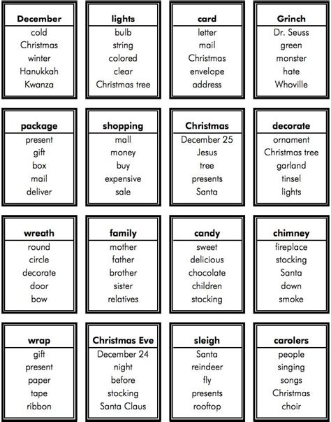 40 Best Taboo Game Images On Pinterest Taboo Cards Taboo Game And Printable Worksheets