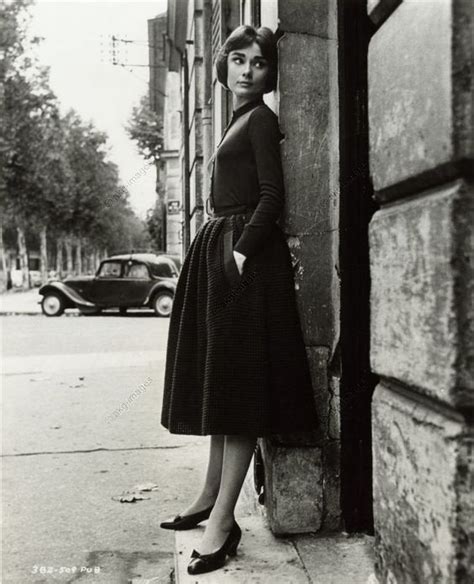 Audrey Hepburn Paris 1957 Roldschoolcelebs