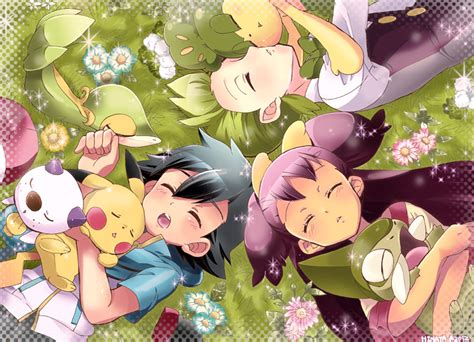 Iris Ash And Cilan Pokemon Black And White Fan Art 40033836 Fanpop