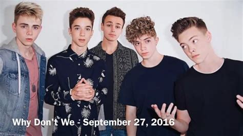 Why don't we facts, age & more why don't we consists of 5 members: Names and birthdays of Why Don't We - YouTube
