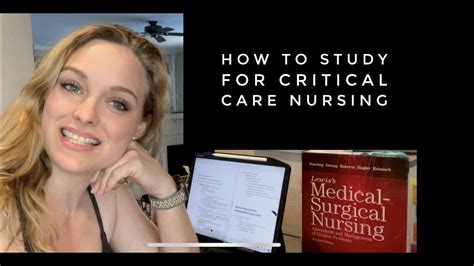 How To Study For Critical Care Nursing Youtube