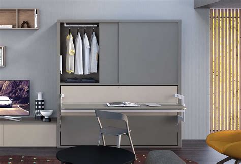 Come creare una cabina armadio con ikea | belula design. Mobile letto singolo con armadio scorrevole e scrivania ...