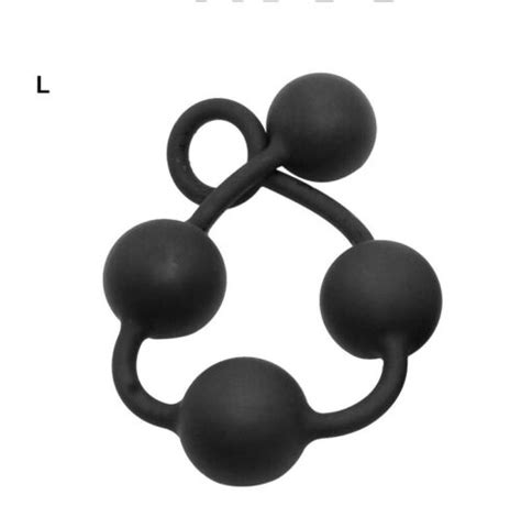 unisex large big silicone beads plug vaginal plug play pull ring ball bdsm ebay