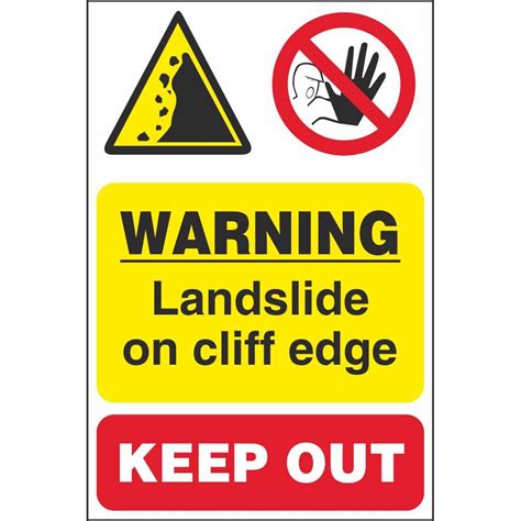 Landslide Warning Sign