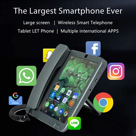 Smart Lte Wifi Wireless Fixed Landline 8inches 4g Sim Phone Android 60