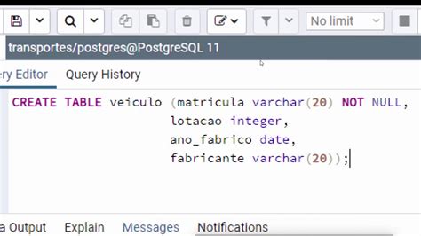 Criar Base De Dados Tabela E Inserir Dados PostgreSQL YouTube