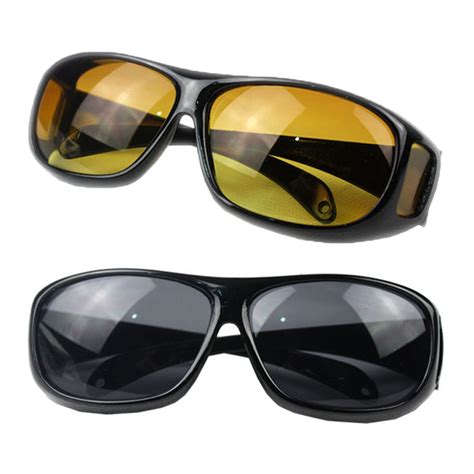 2x Hd Vision Driving Sunglasses Wrap Around Glasses As Seen On Tv Anti Glare Uv Ebay
