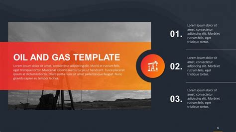 Creative Oil And Gas Presentation Free Powerpoint Template