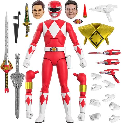 Power Rangers Ultimates Mighty Morphin Red Ranger 7 Inch Action Figure