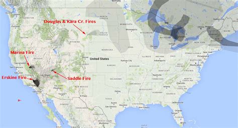 View fire maps or request assistance. Smoke map and Red Flag Warnings, June 25, 2016 - Wildfire ...