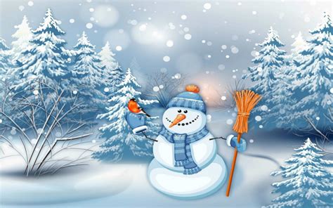 Winter Snowman Wallpaper 61 Images