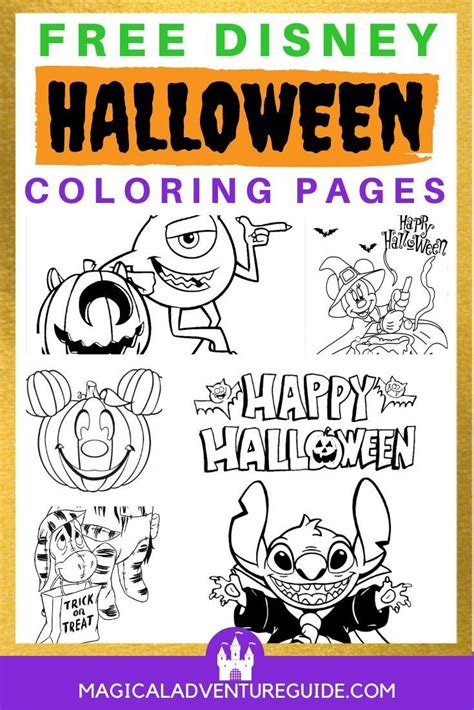 The BEST Free Disney Halloween Coloring Pages | Halloween coloring