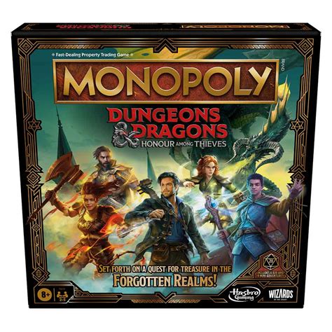 Dungeons And Dragons Honor Among Thieves Monopoly Board Game Card