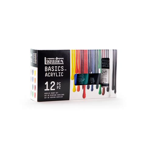 Liquitex Basics Acrylic 12 Colors 22ml 3699353 Scenery Workshop