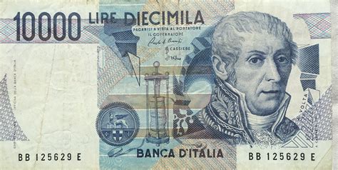 10000 Lire (Volta) - Italy - Numista
