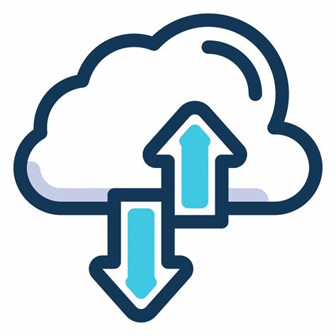 Cloud Transfer Arrows Data Tranfer Icon Download On Iconfinder