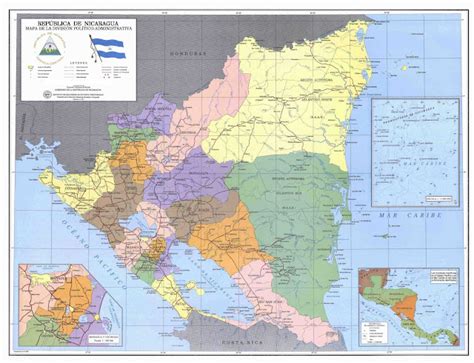 Mapas De Man Gua Nicaragua Mapasblog