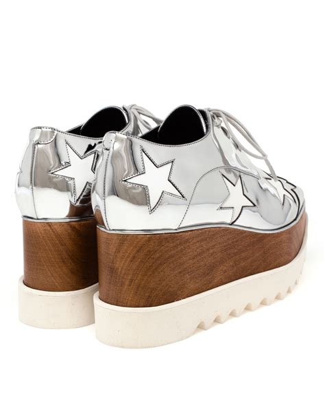 Stella Mccartney Leather Scarpa Metallic Star Shoes Lyst