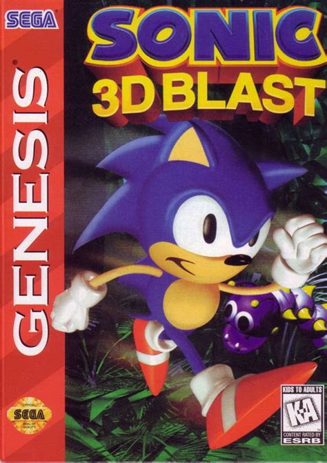 Sonic 3d Blast 1996 Genesis Box Cover Art Mobygames