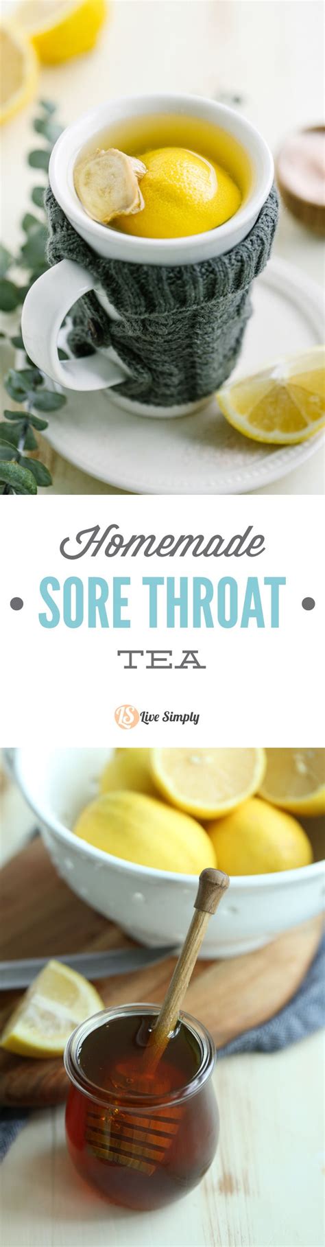 Soothing Honey And Lemon Sore Throat Tea Live Simply Recipe Sore