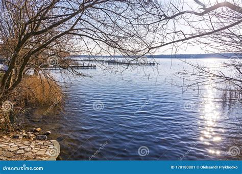 Winter View Of Wannsee Lake In Berlin Germany Stock Image Image Of