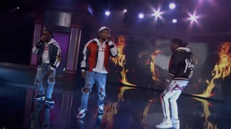 Migos Perform Breakout Hit Bad And Boujee On Kimmel