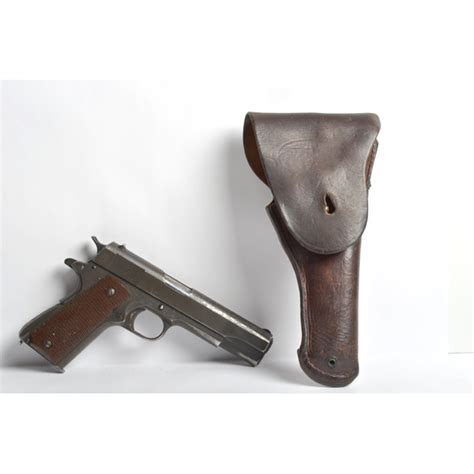 Wwii Colt 1911a1 Semi Auto Pistol With Holster Cowans Auction House