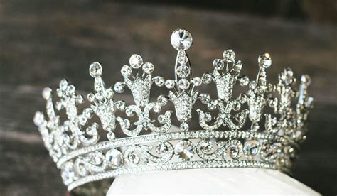 Full Bridal Crown Swarovski Crystal Wedding Crown Portia