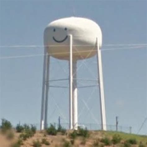 Smiley Face Water Tower In Bastrop Tx Virtual Globetrotting