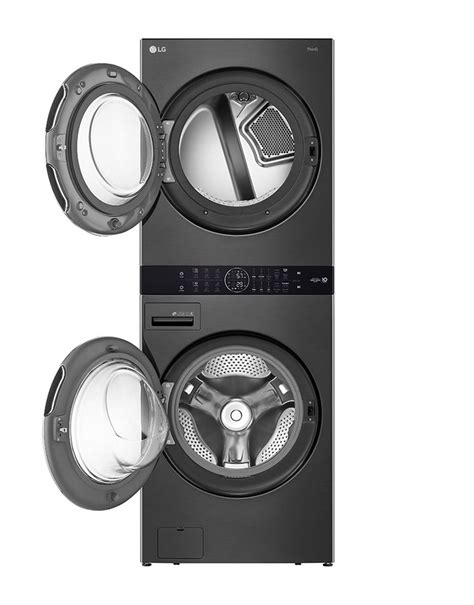 Lg Single Unit Front Load Lg Washtower™ With Center Control™ 4 5 Cu Ft Washer And 7 4 Cu Ft