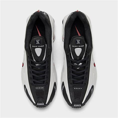 Mens Shox R4 Casual Shoes Platinum Tintuniversity Redblack Nike