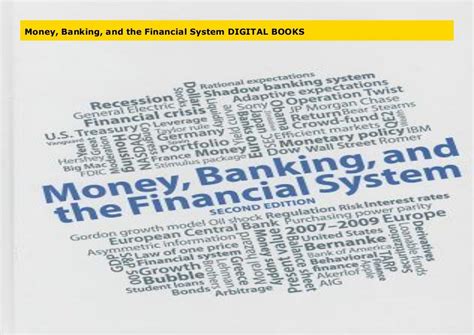 Money Banking And The Financial System Digital Books