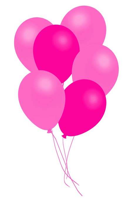 Manojo Rosa De Globos Imagen Png Png Mart