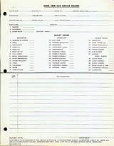 Images of Car Service History Report