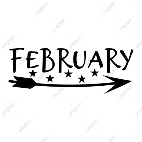 Hand Drawn February Month Text Lettering February Text Effect