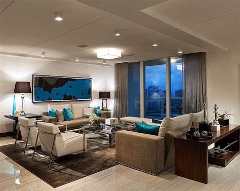 Penthouse By Kis Interior Design Homeadore Contemporary Living Room