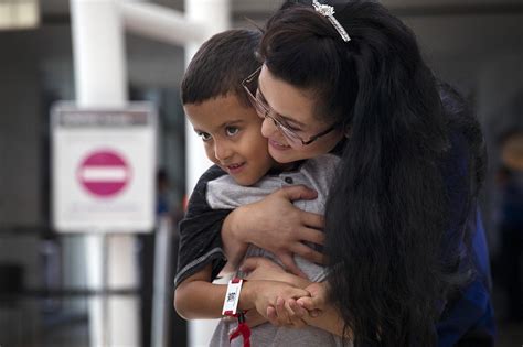 photos honduran mom reunited with son after almost two months in detention kuow news and