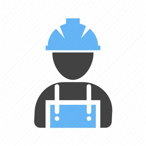 Builder Construction Engineer Helmet Labor Man Worker Icon
