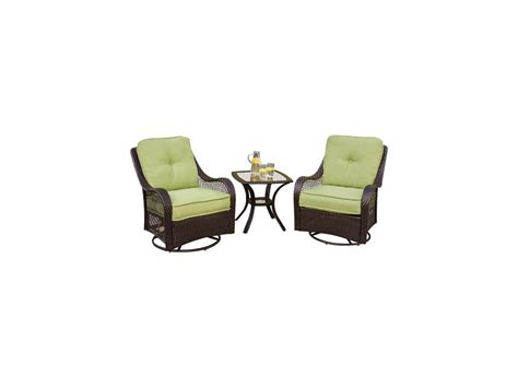 Hanover Orleans3pcsw Orleans 3pc Seating Set 2 Swivel Gliders 1 End