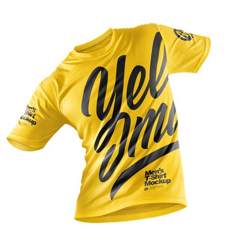 237 Mockup Jersey Yellow Images Free Psd File