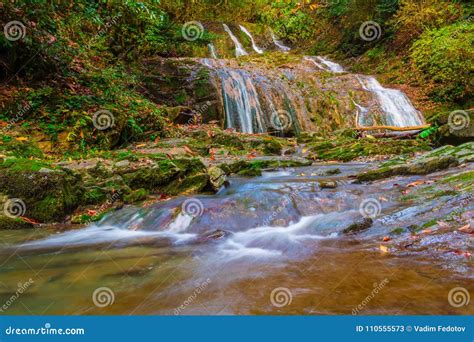 Waterfall Of Bezumenka River Sochi Russia Stock Image Image Of