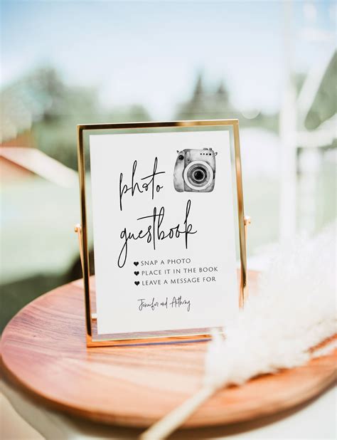 Photo Guest Book Sign Wedding Photo Guestbook Sign Photo Etsy Uk