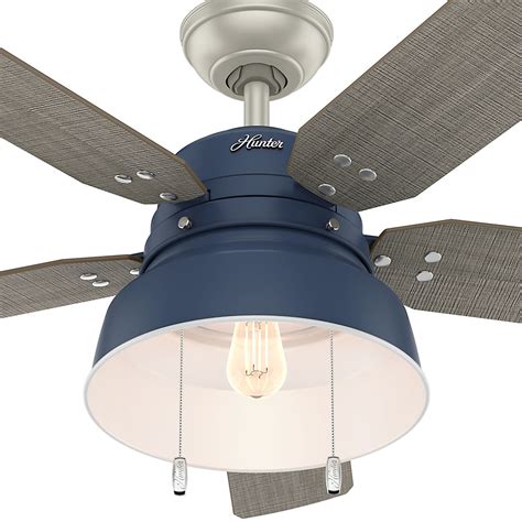 Hunter Mill Valley 52 Silver Mill Valley 52 5 Blade Led Ceiling Fan