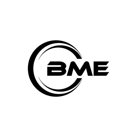 Bme Letter Logo Design In Illustration Vector Logo Calligraphy