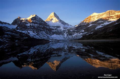 Mount Assiniboine Reflection Lake Magog Sunrise Prints Photos