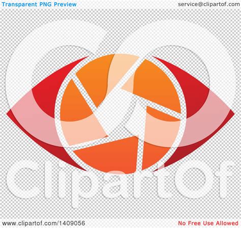 Clipart Of A Gradient Shutter Eye Design Royalty Free Vector