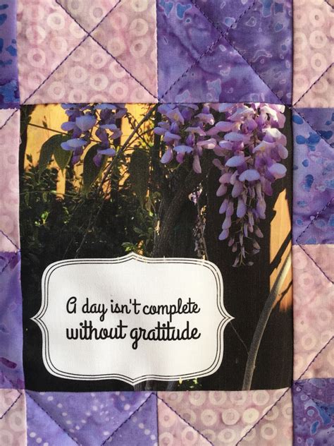 Art Quilt A Day Isnt Complete Without Gratitude Wall Quilt Etsy