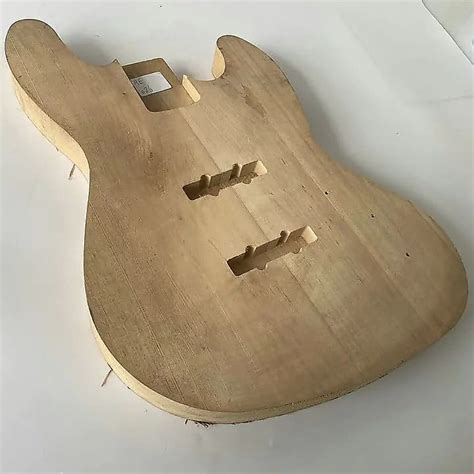 Jazz Bass Style Unfinished Basswood Body Project Diy Reverb